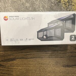 Black Solar Lights 1H - 2 Pack
